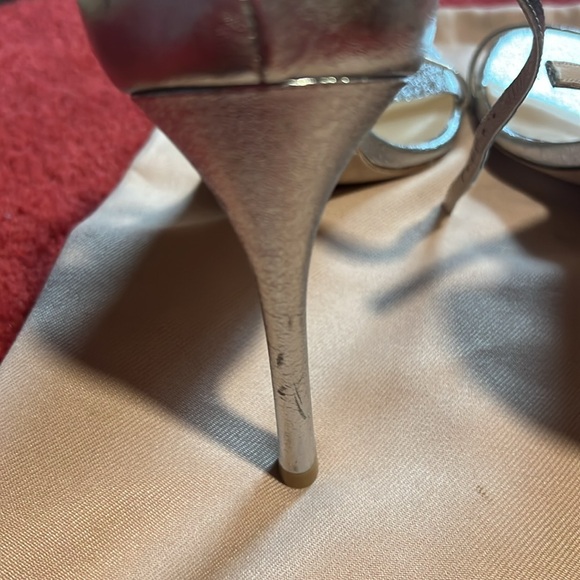 Stunning Stuart Weitzman Silver Heels for Sale, size 9, 4inch heel - Picture 7 of 8